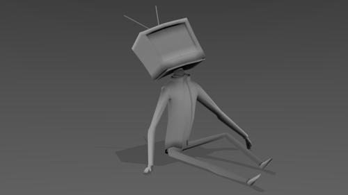 TV Guy B&W preview image